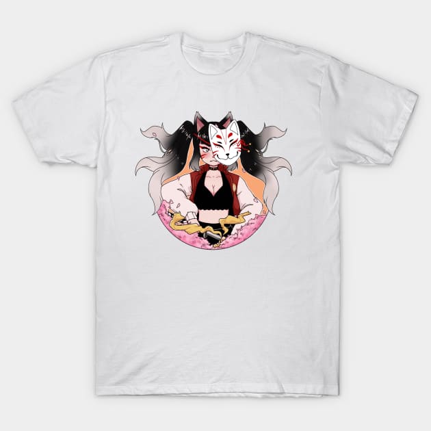 Kitsune T-Shirt by miooaoyamyam